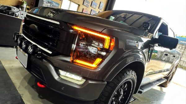 FORD F150 XLT/XL 專用&直上 全LED 魚眼大燈 + 日行燈水箱罩